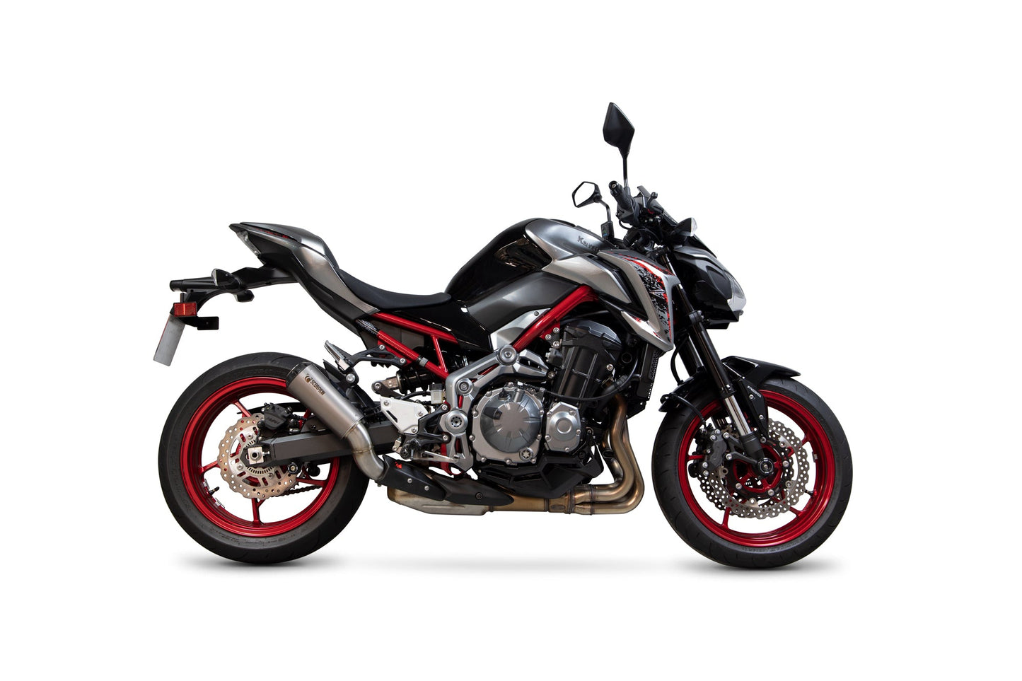 Kawasaki Z900 Red Power Slip-on - Titanium Sleeve - Scorpion Exhaust