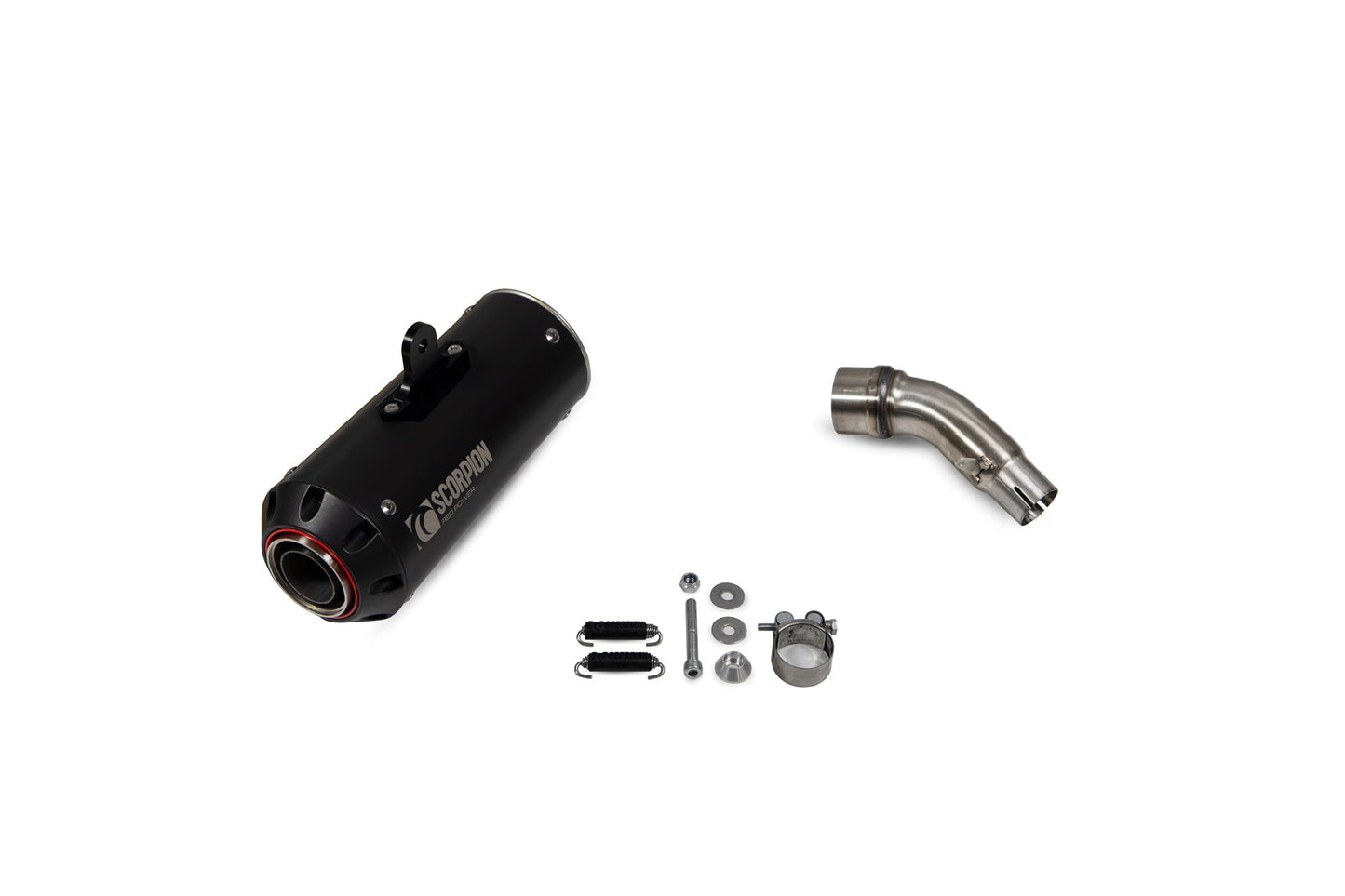 Kawasaki Z125 Red Power Slip-on - Black Ceramic Coated Sleeve - Scorpion Exhaust