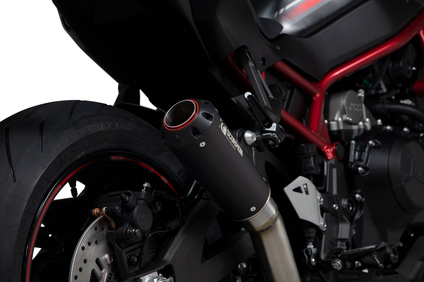 Kawasaki Z H2 Red Power Slip-on - Black Ceramic Coated Sleeve - Scorpion Exhaust