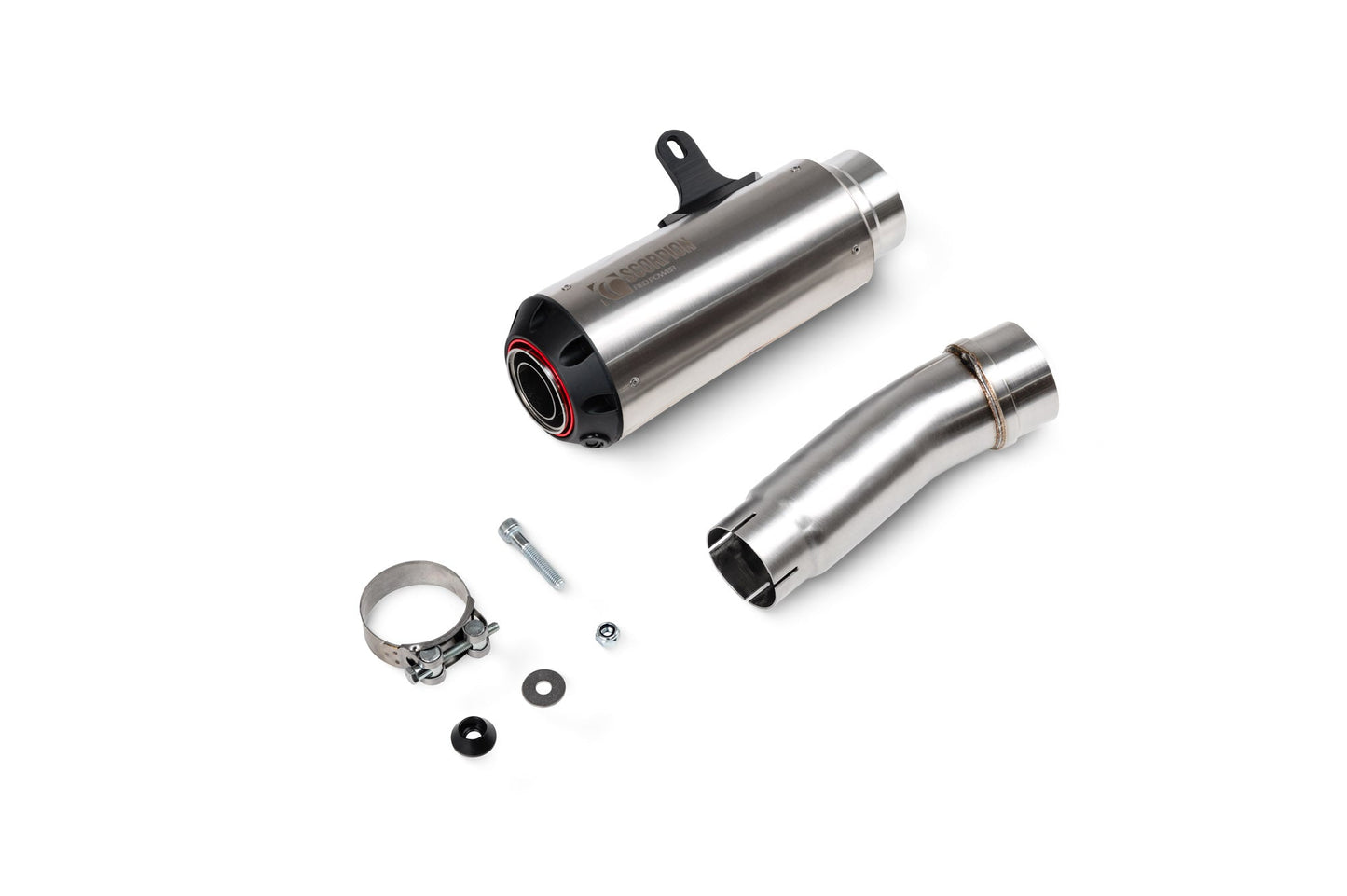 Kawasaki Ninja H2 SX Red Power Slip-on - Stainless Steel Sleeve - Scorpion Exhaust