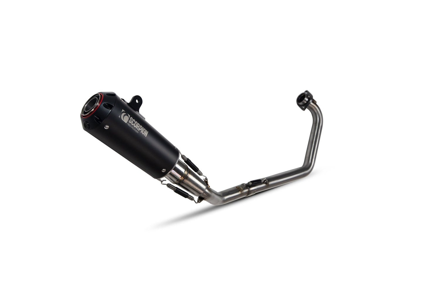 Suzuki GSX-R 125 / GSX-R 150 Red Power Full System - Black Ceramic Coated Sleeve - Scorpion Exhaust