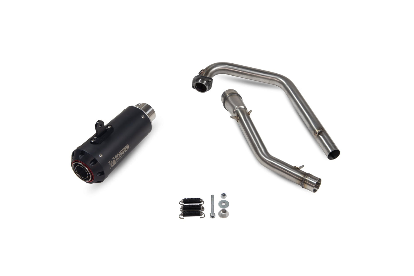 Suzuki GSX-R 125 / GSX-R 150 Red Power Full System - Black Ceramic Coated Sleeve - Scorpion Exhaust