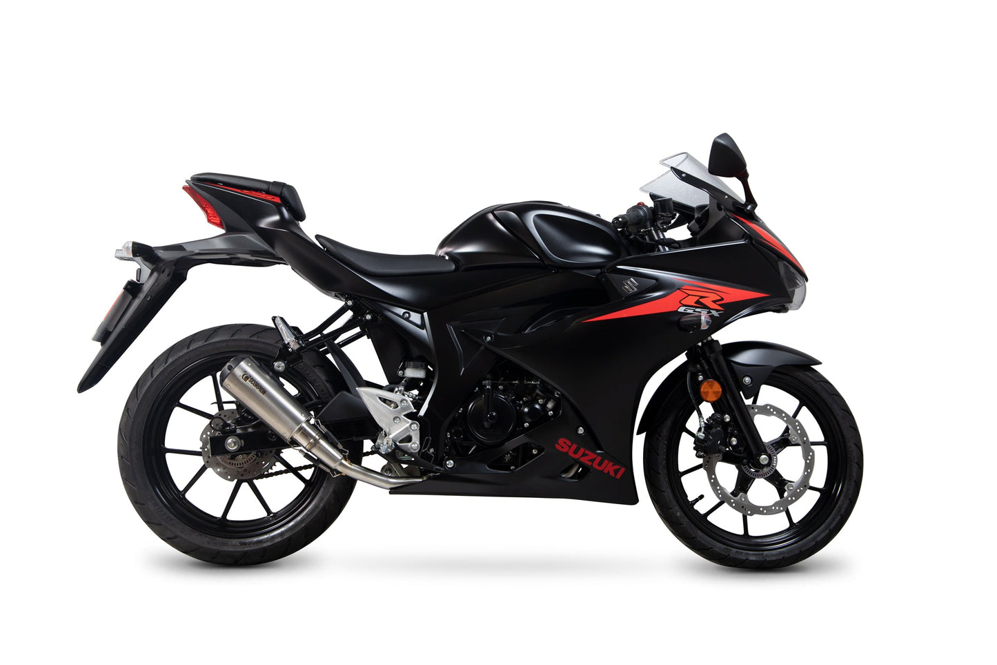 Suzuki GSX-R 125 / GSX-R 150 Red Power Full System - Titanium Sleeve - Scorpion Exhaust