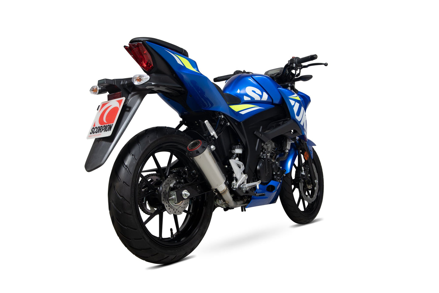 Suzuki GSX-S 125 / GSX-S 150 Red Power Full System - Titanium Sleeve - Scorpion Exhaust