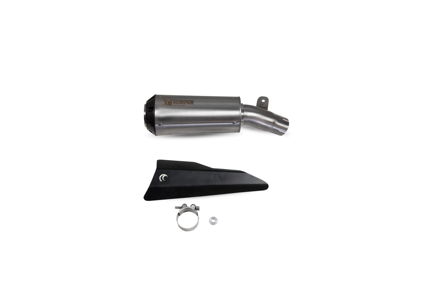 Suzuki GSX-S 1000 Katana Red Power Slip-on - Brushed Stainless Steel Sleeve - Scorpion Exhaust