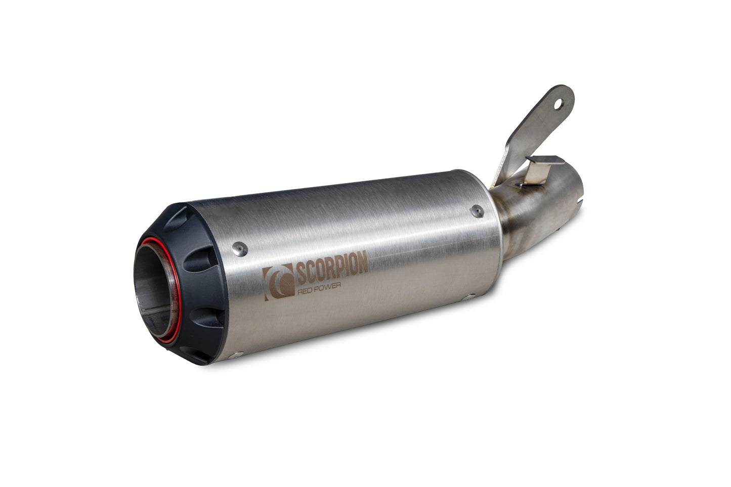 Suzuki GSX-S 1000 GT 22- / GSX-S 1000 GX 24-Red Power Slip-on - Brushed Stainless Steel Sleeve - Scorpion Exhaust