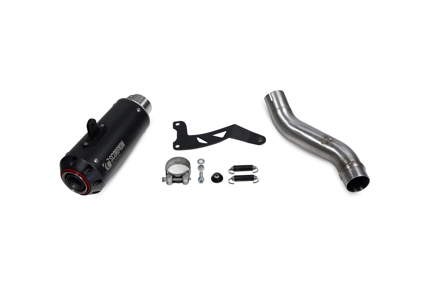 Triumph Speed Triple R / Speed Triple S / Speed Triple RS Red Power Slip-on - Black Ceramic Coated Sleeve - Scorpion Exhaust