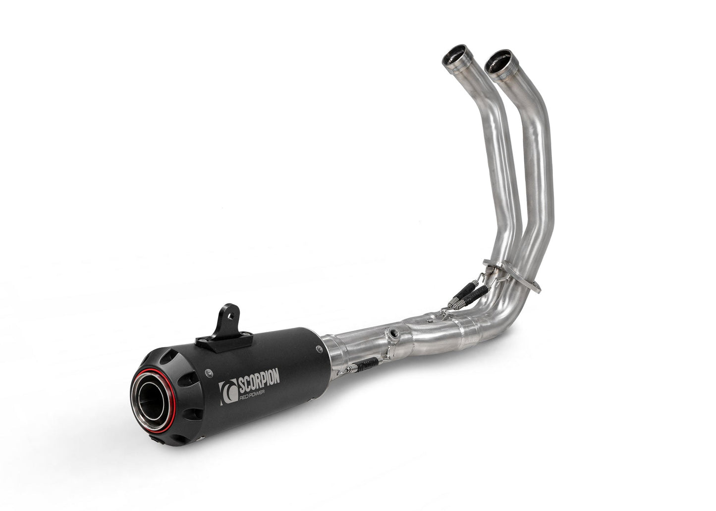 Yamaha XSR 700 Red Power Full System - Black Ceramic Coated Sleeve - Scorpion Exhaust