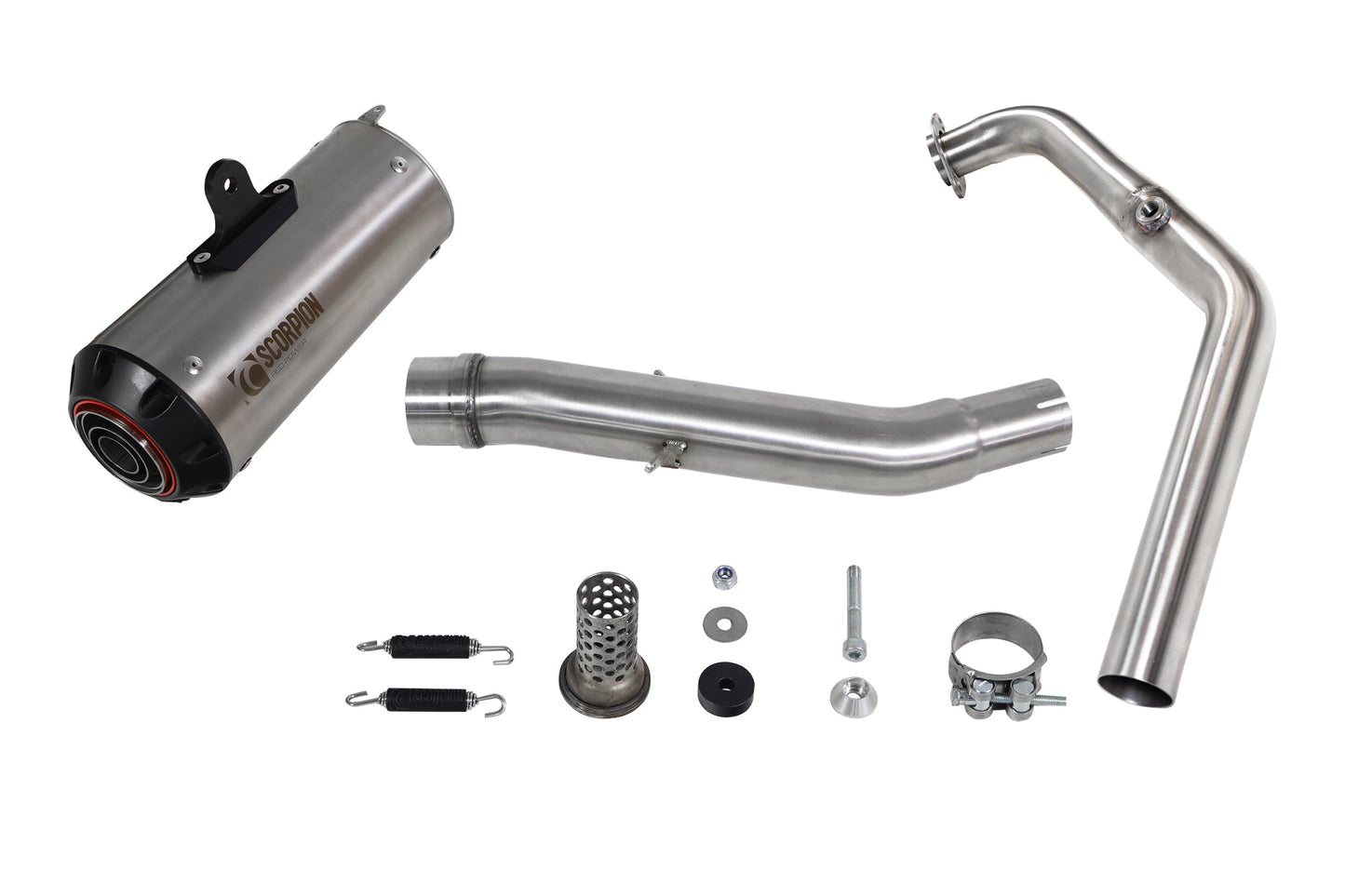 Yamaha YZF-R125 Euro 5+ / R15 V4 M Red Power Full System - Titanium Sleeve - Scorpion Exhaust