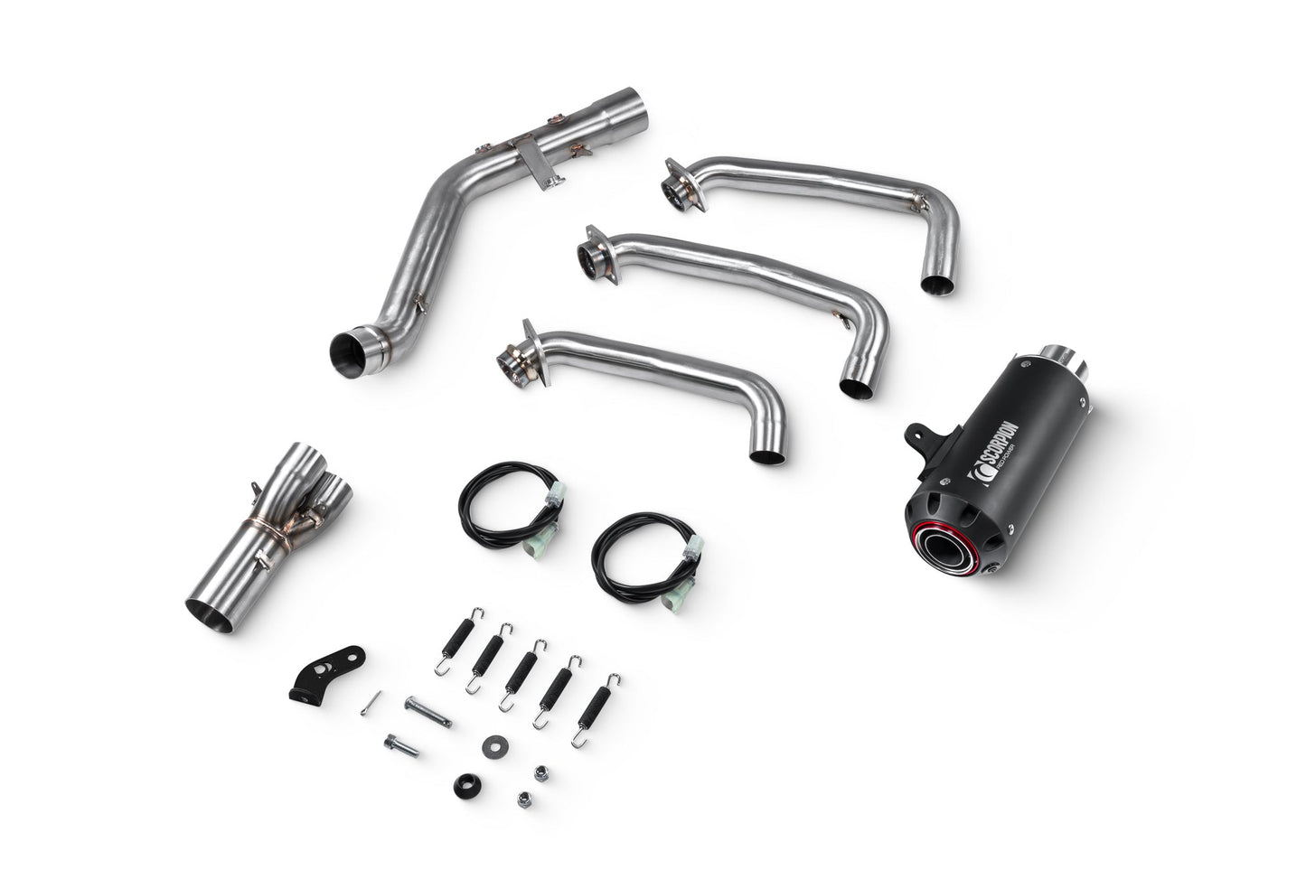 Yamaha MT-09 (INC SP)Red Power Full System - Black Ceramic Coated Sleeve - Scorpion Exhaust