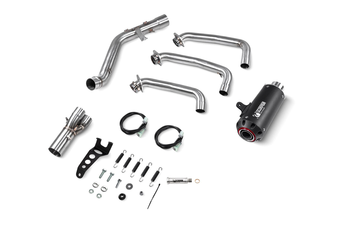 Yamaha XSR 900 GP Red Power Full System - Black Ceramic Coated Sleeve - Scorpion Exhaust