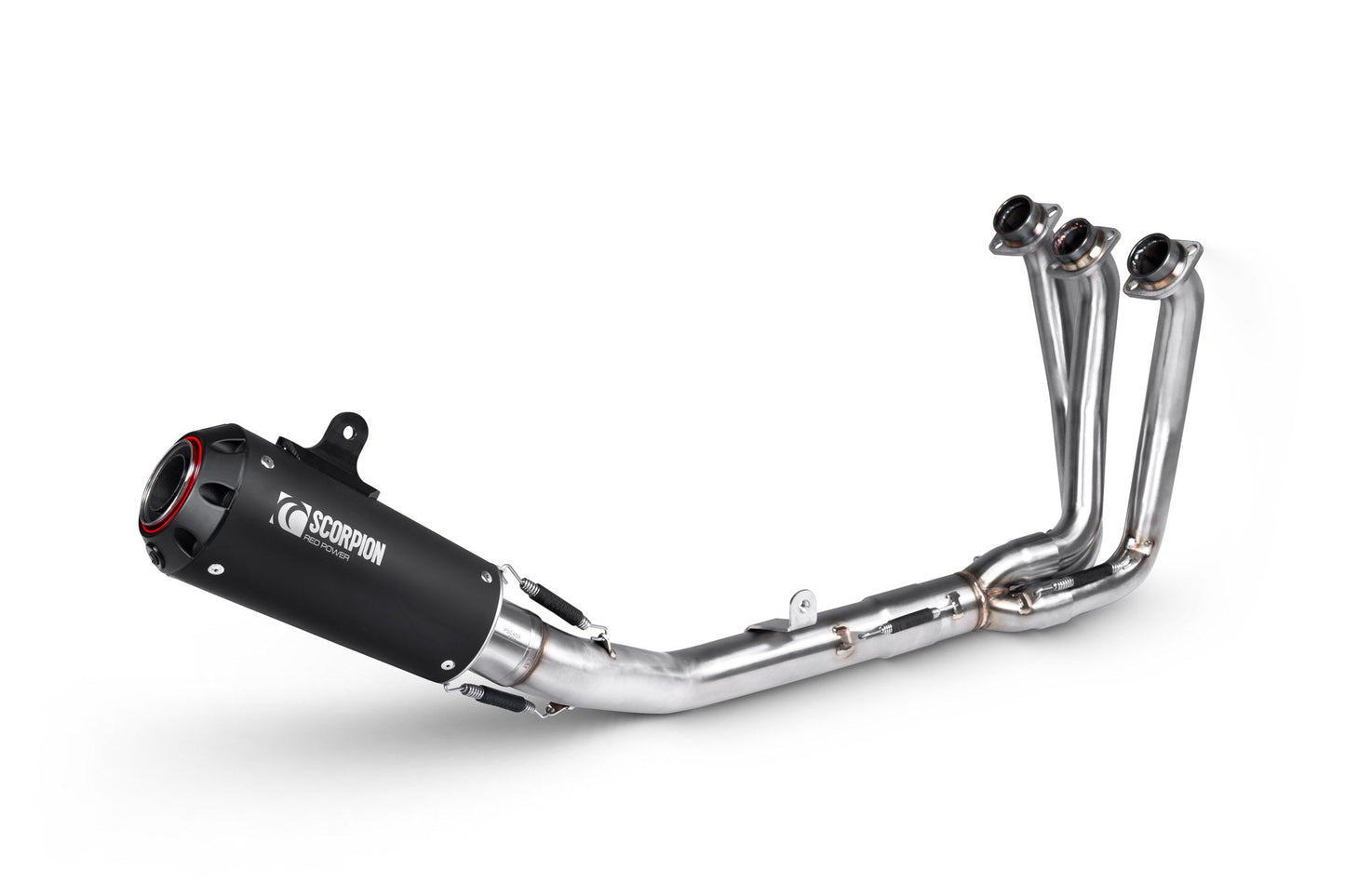Yamaha XSR 900 Euro 5+Red Power Full System - Black Ceramic Coated Sleeve - Scorpion Exhaust
