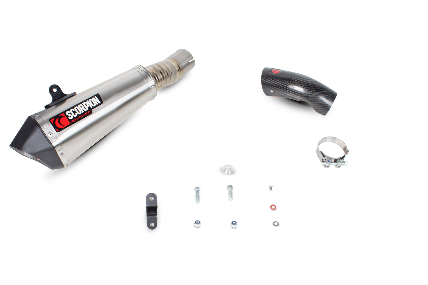 BMWS1000 RR Serket Taper Slip-on - Brushed Stainless Steel Sleeve - Scorpion Exhaust
