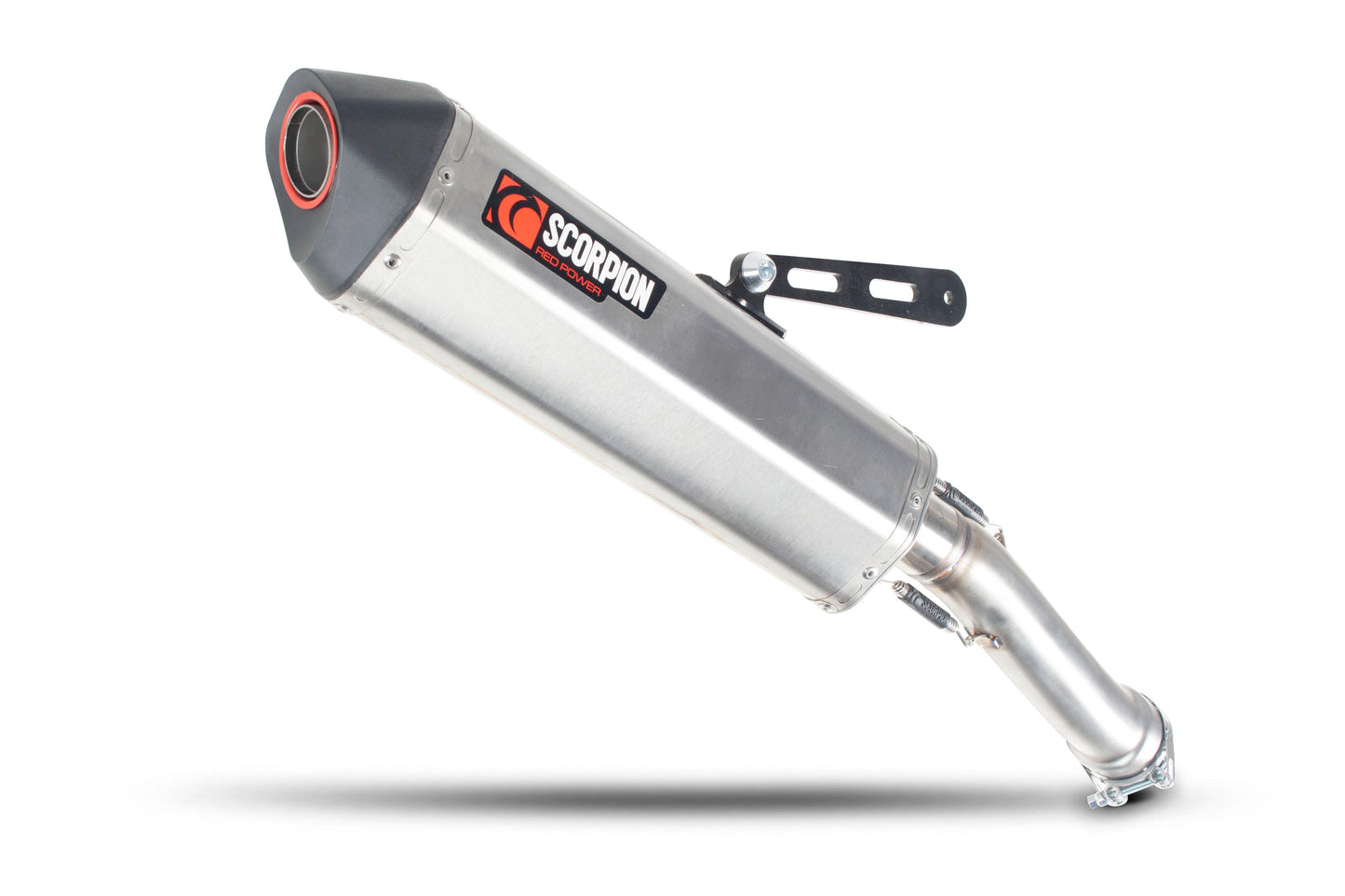 BMWR1200 GS Serket Parallel Slip-on - Brushed Stainless Steel Sleeve (Does NOT fit with Panniers.) - Scorpion Exhaust