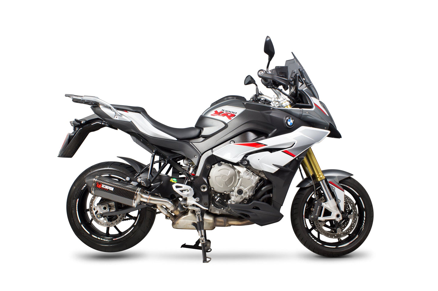 BMWS1000 XR Serket Parallel Slip-on - Carbon Fibre Sleeve - Scorpion Exhaust