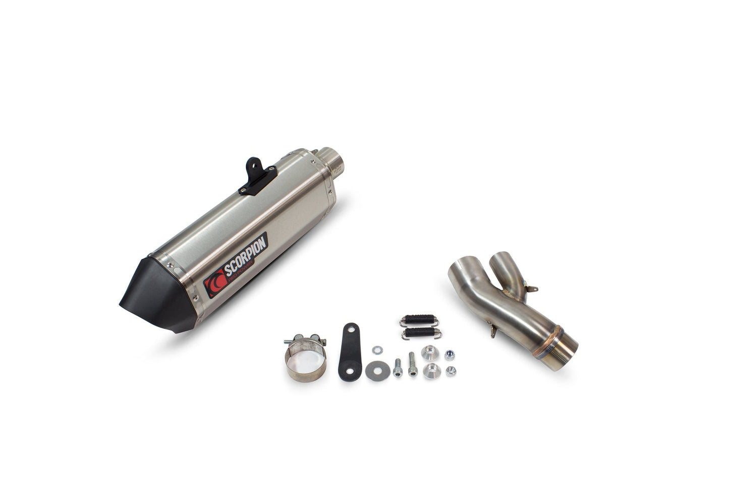 BMWS1000 XR Serket Parallel Slip-on - Brushed Stainless Steel Sleeve - Scorpion Exhaust