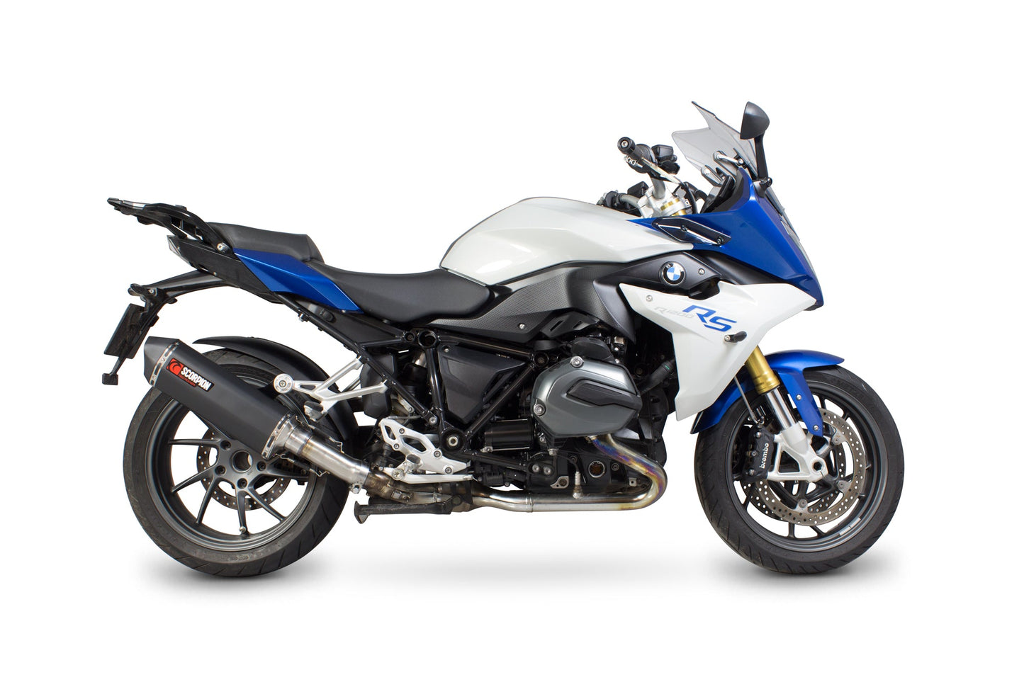 BMWR1200 R / R1200 RS Serket Parallel Slip-on - Black Ceramic Coated Sleeve - Scorpion Exhaust