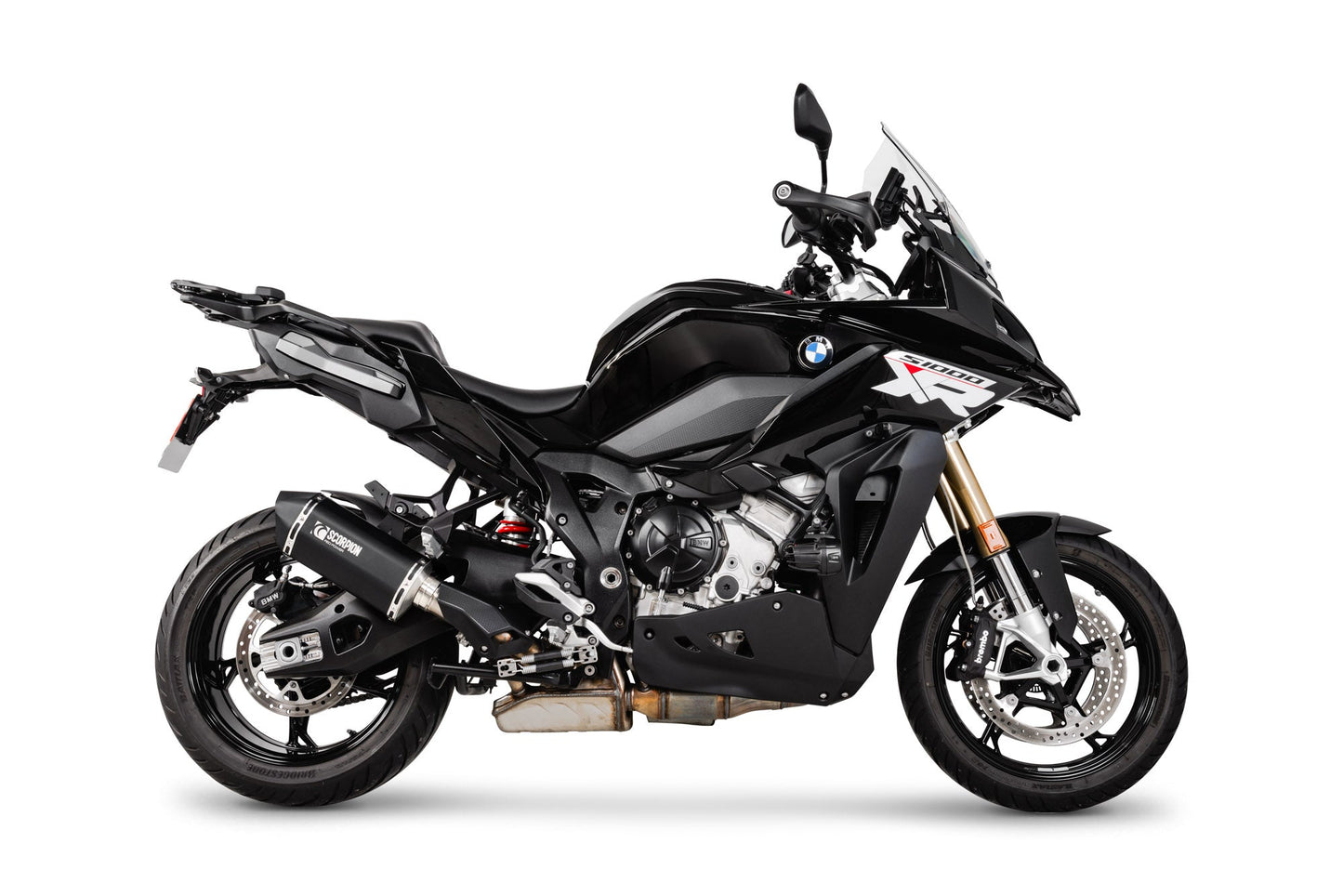 BMWS 1000 XR Serket Parallel Slip-on - Black Ceramic Coated Sleeve - Scorpion Exhaust
