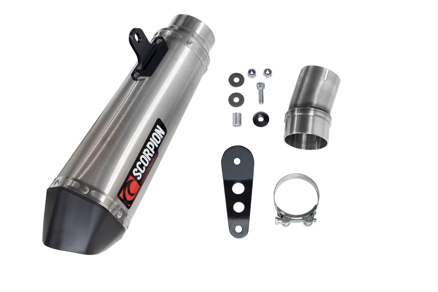 BMWM1000 R Serket Taper Slip-on - Brushed Stainless Steel Sleeve - Scorpion Exhaust