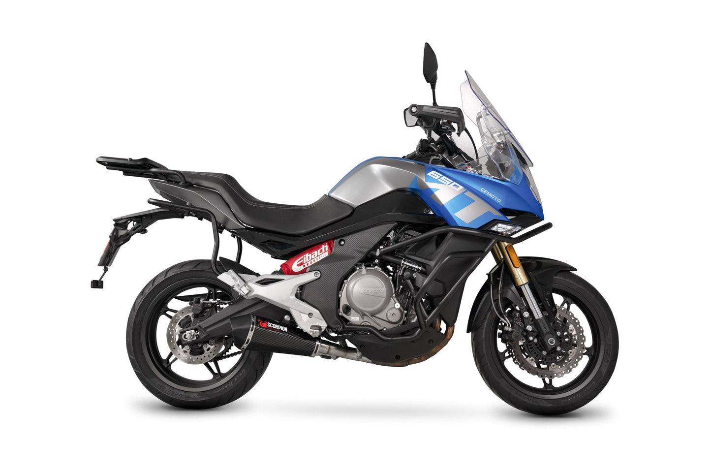 CFMOTO650 MT Serket Taper Slip-on - Carbon Fibre Sleeve - Scorpion Exhaust