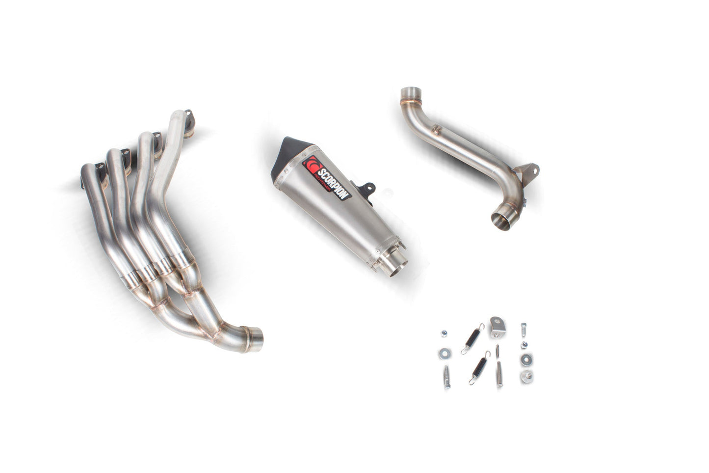 Honda CBR650 F/ CB650 F Serket Taper Full System - Brushed Stainless Steel Sleeve - Scorpion Exhaust