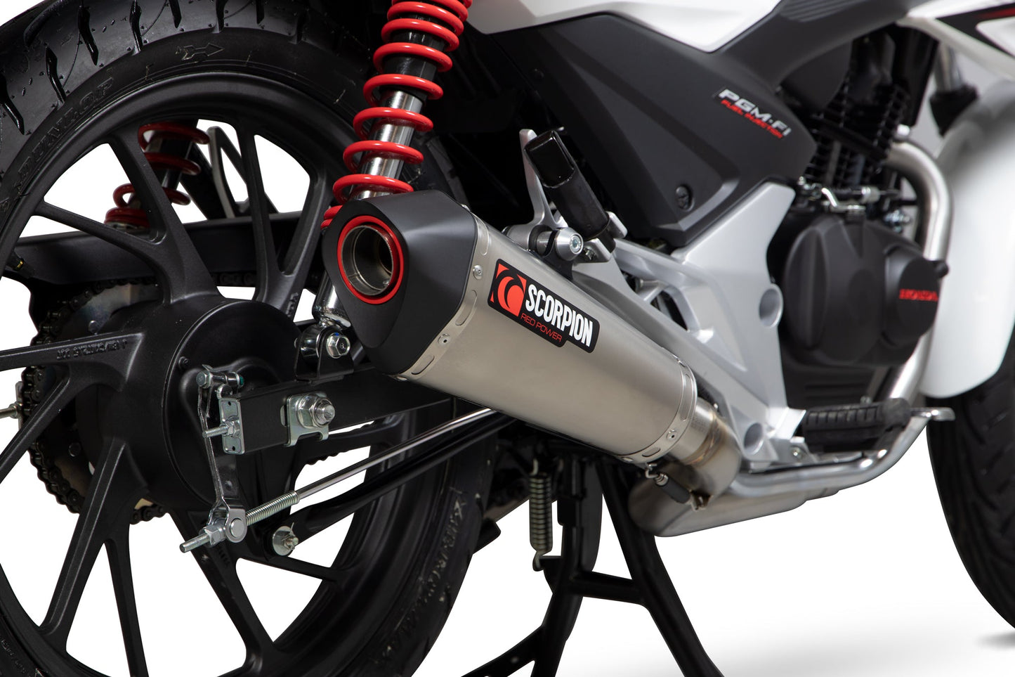 Honda CB125 F Serket Taper Full System - Titanium Sleeve - Scorpion Exhaust