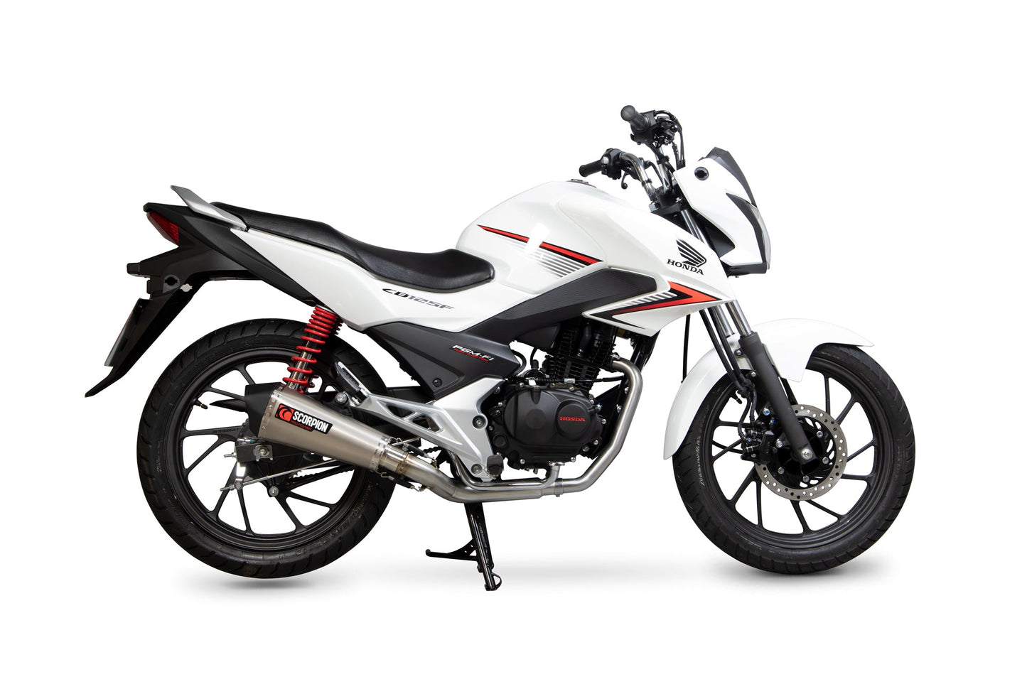Honda CB125 F Serket Taper Full System - Titanium Sleeve - Scorpion Exhaust
