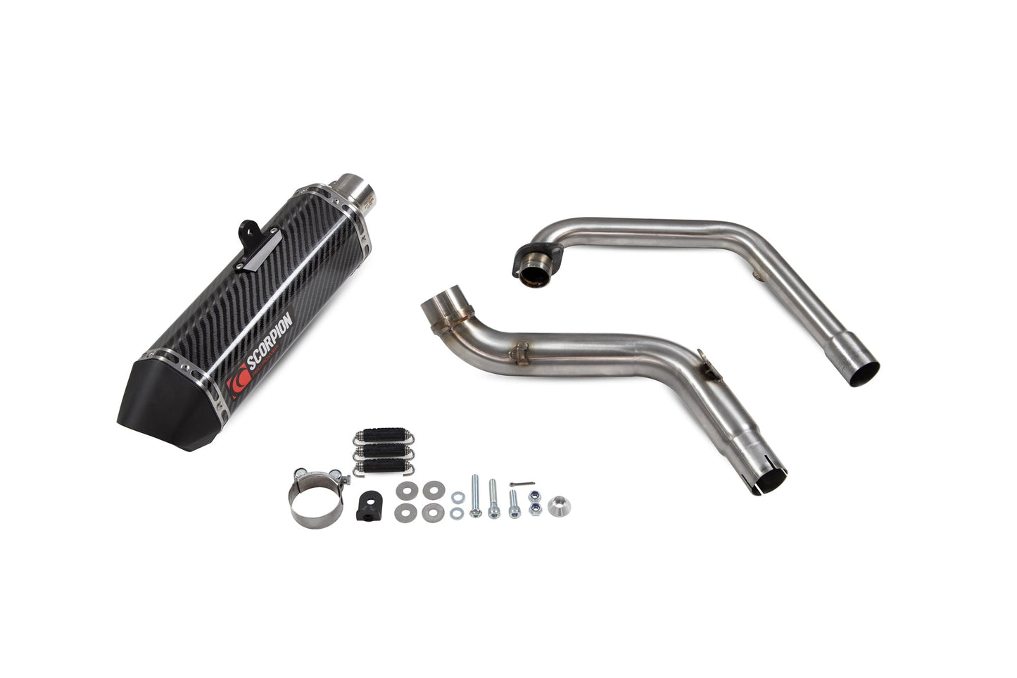 Honda CB125 R Serket Parallel Full System - Carbon Fibre Sleeve - Scorpion Exhaust