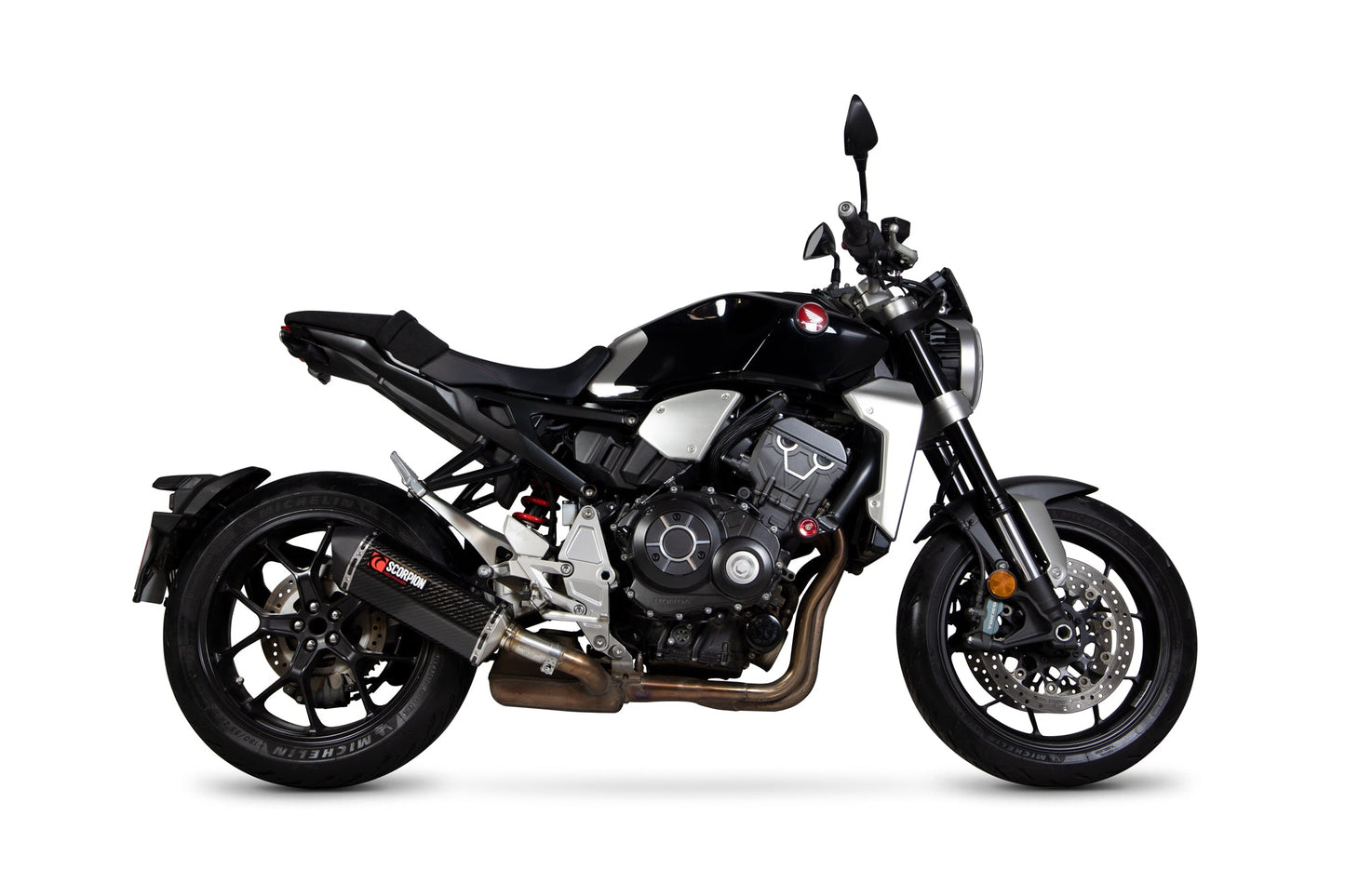 Honda CB1000 R Serket Parallel Slip-on - Carbon Fibre Sleeve - Scorpion Exhaust