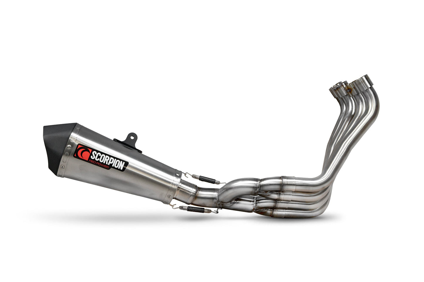 Honda CB650 R Neo Sports Cafe Serket Taper Full System - Brushed Stainless Steel Sleeve - Scorpion Exhaust