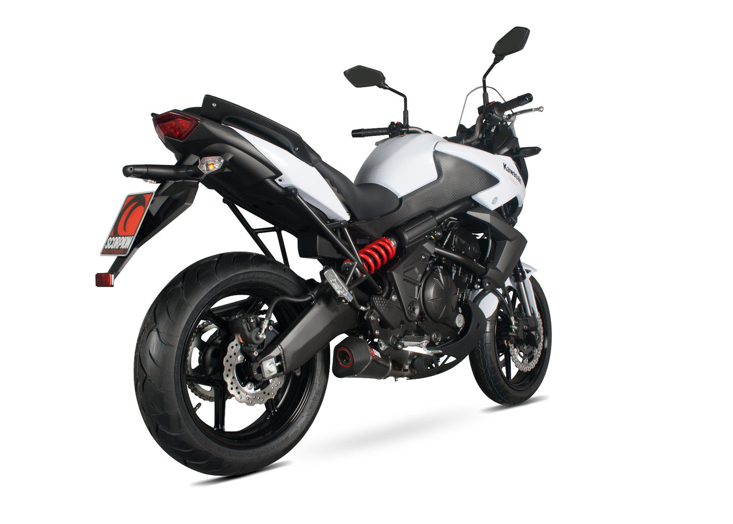 Kawasaki Versys 650 Serket Taper Slip-on - Carbon Fibre Sleeve - Scorpion Exhaust