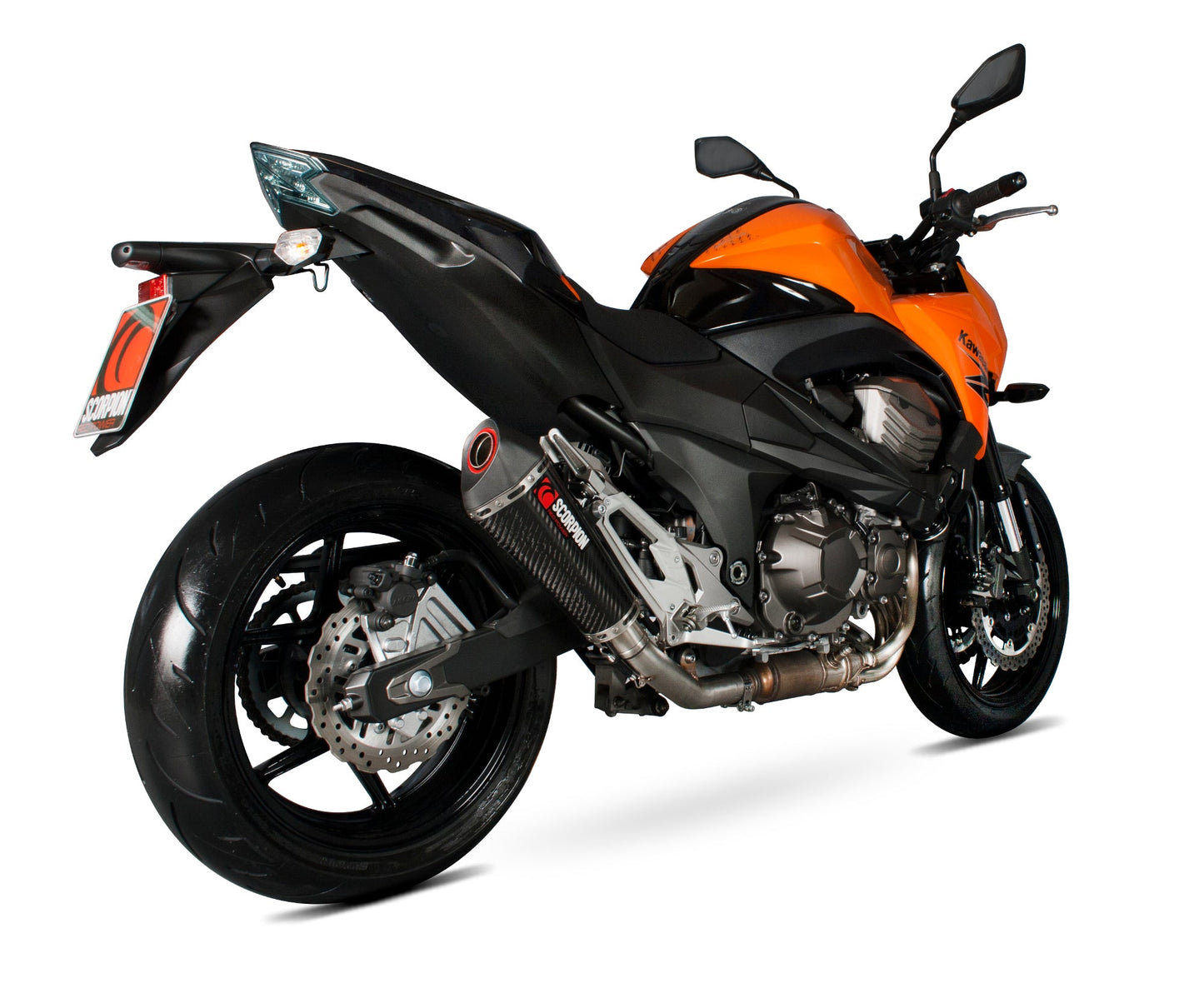 Kawasaki Z800 E Serket Taper Slip-on - Carbon Fibre Sleeve - Scorpion Exhaust