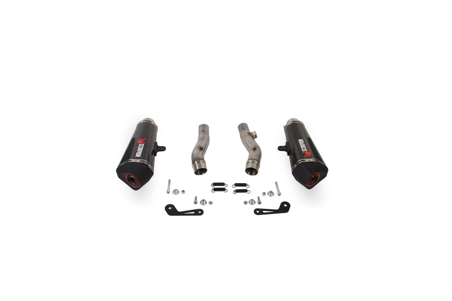 Kawasaki Z1000 SX Serket Taper Slip-on (Pair) - Carbon Fibre Sleeve - Scorpion Exhaust