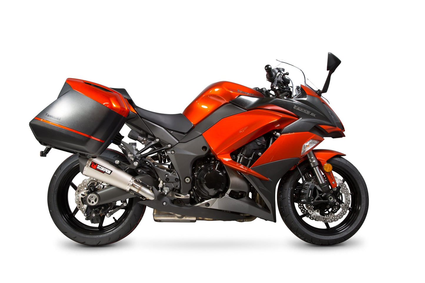 Kawasaki Z1000 SX Serket Taper Slip-on (Pair) - Titanium Sleeve - Scorpion Exhaust