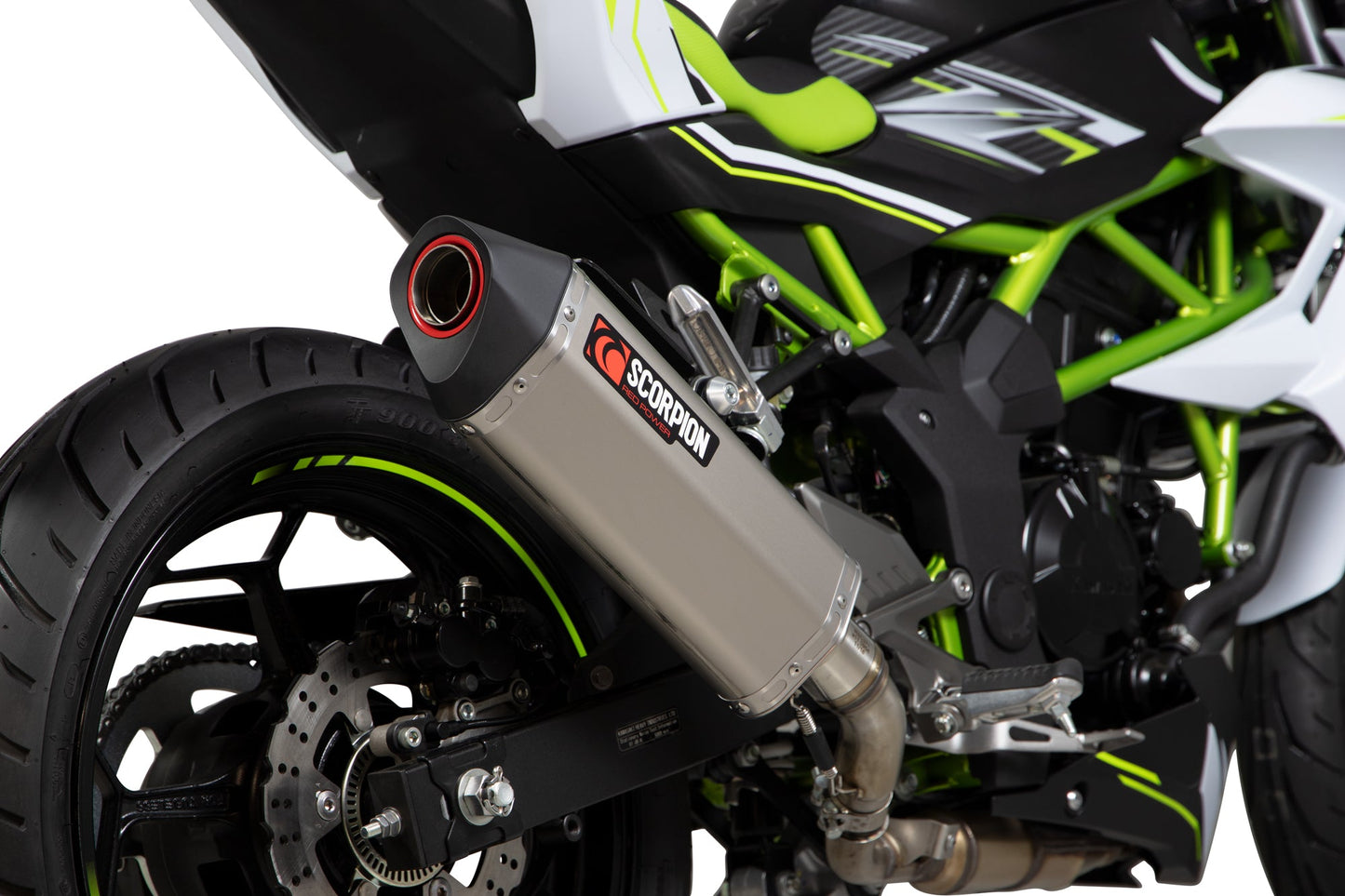 Kawasaki Z125 Serket Parallel Slip-on - Titanium Sleeve - Scorpion Exhaust