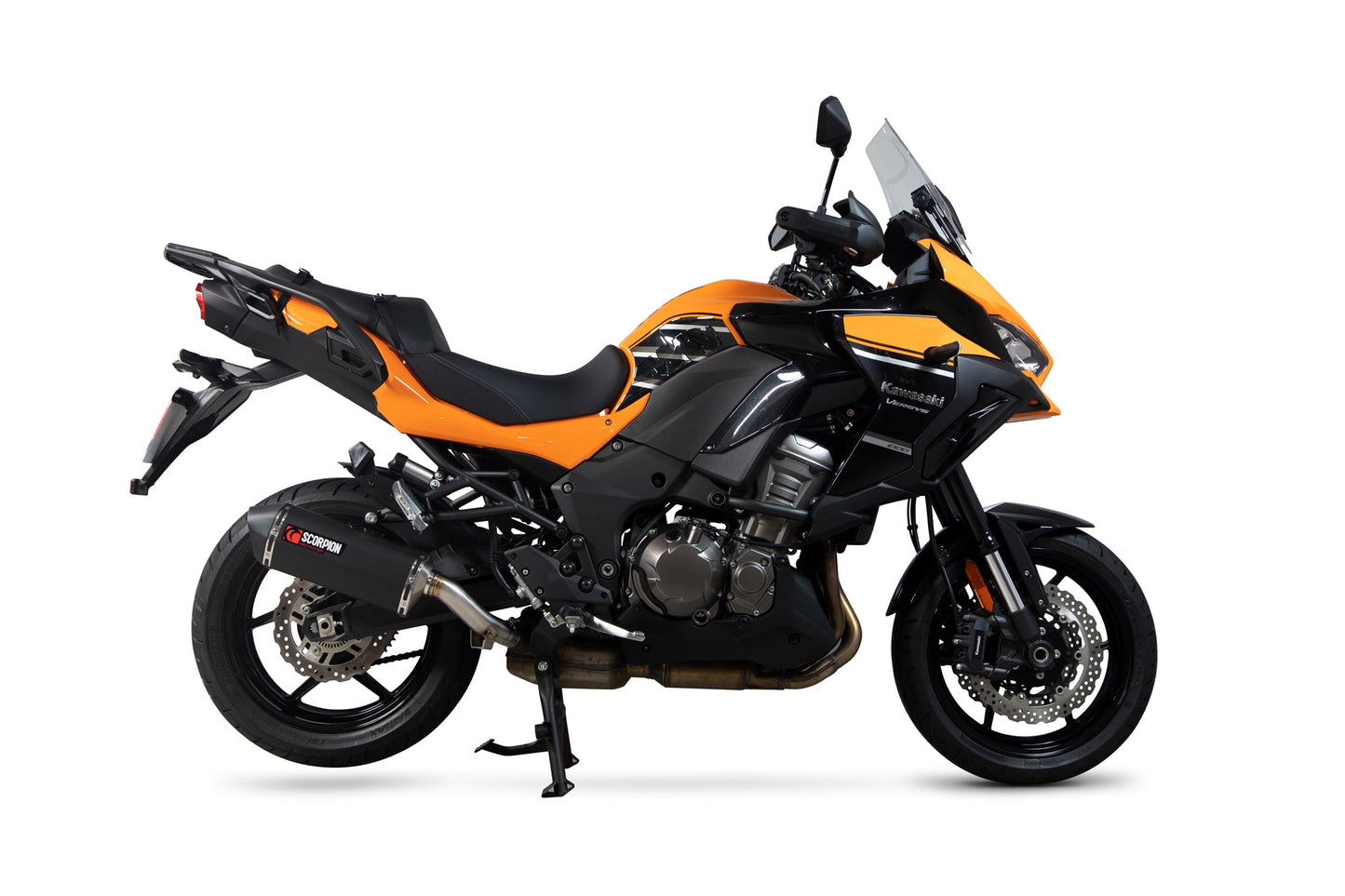 Kawasaki Versys 1000 / SE / Tourer / GT Serket Parallel Slip-on - Black Ceramic Sleeve - Scorpion Exhaust