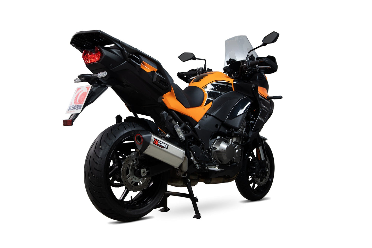 Kawasaki Versys 1000 / SE / Tourer / GT Serket Parallel Slip-on - Brushed Stainless Sleeve - Scorpion Exhaust