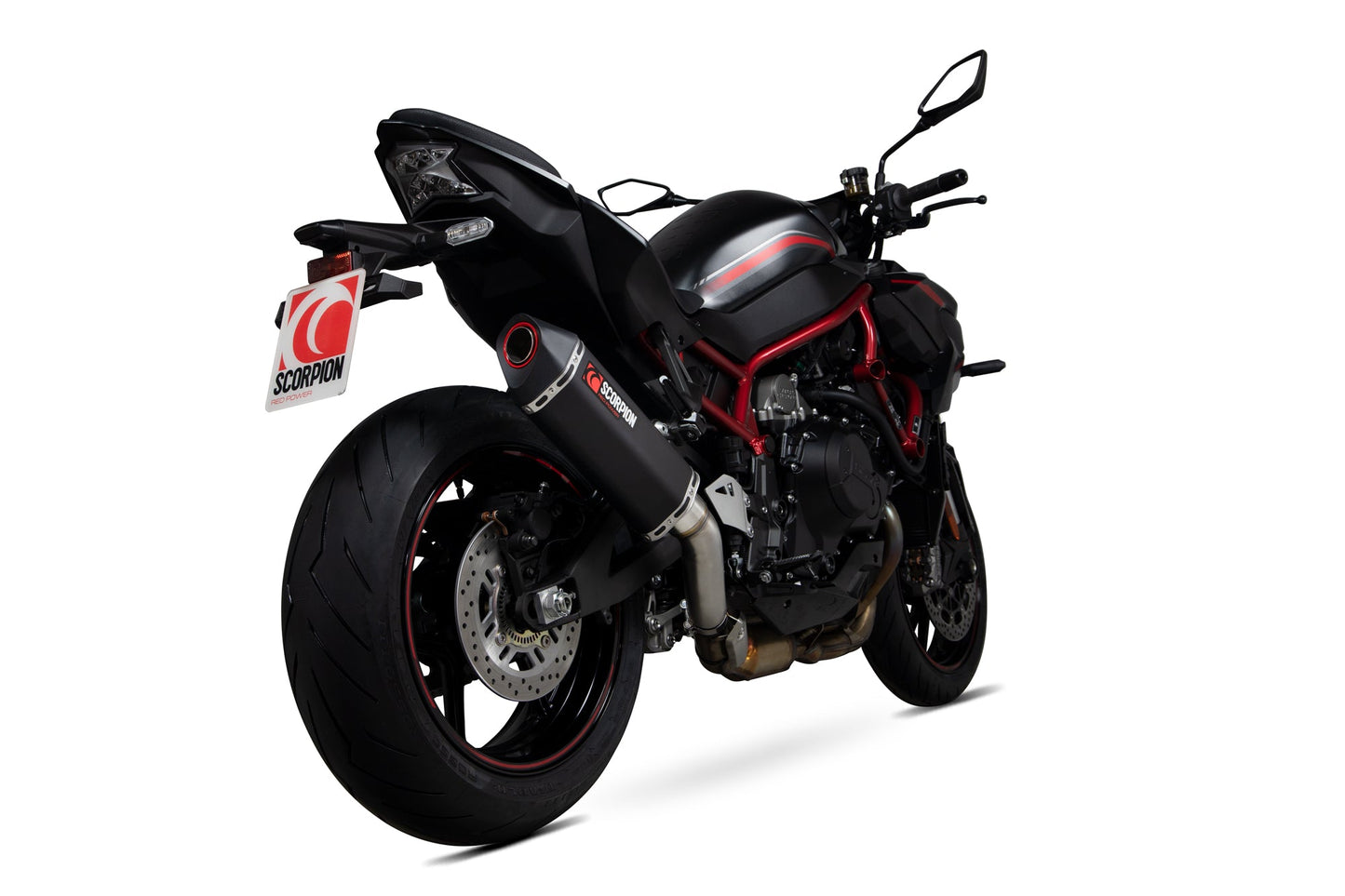 Kawasaki Z H2 Serket Parallel Slip-on - Black Ceramic Coated Sleeve - Scorpion Exhaust