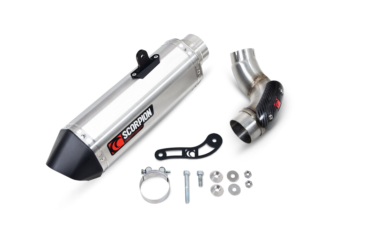 Kawasaki Ninja 1000 SX Serket Parallel Slip-on - Brushed Stainless Steel Sleeve. Fits with panniers - Scorpion Exhaust