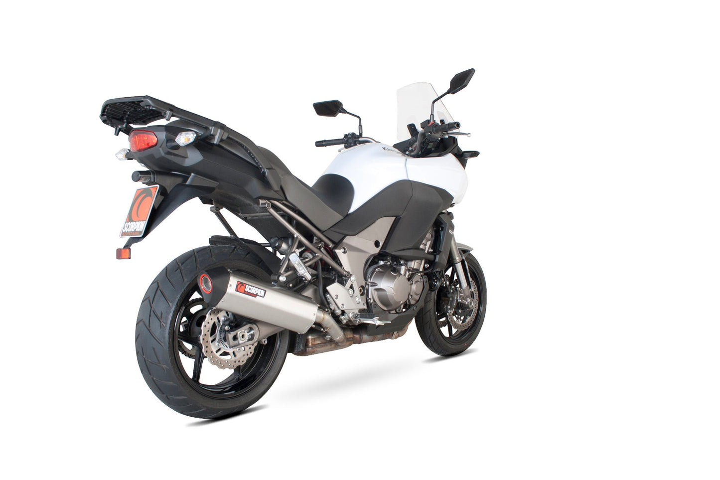 Kawasaki Versys 1000 Serket Parallel Slip-on - Brushed Stainless Steel Sleeve - Scorpion Exhaust