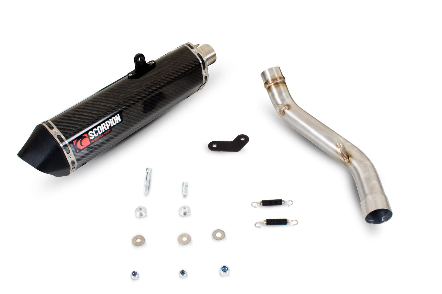 Kawasaki Z800 Serket Parallel Slip-on - Carbon Fibre Sleeve - Scorpion Exhaust