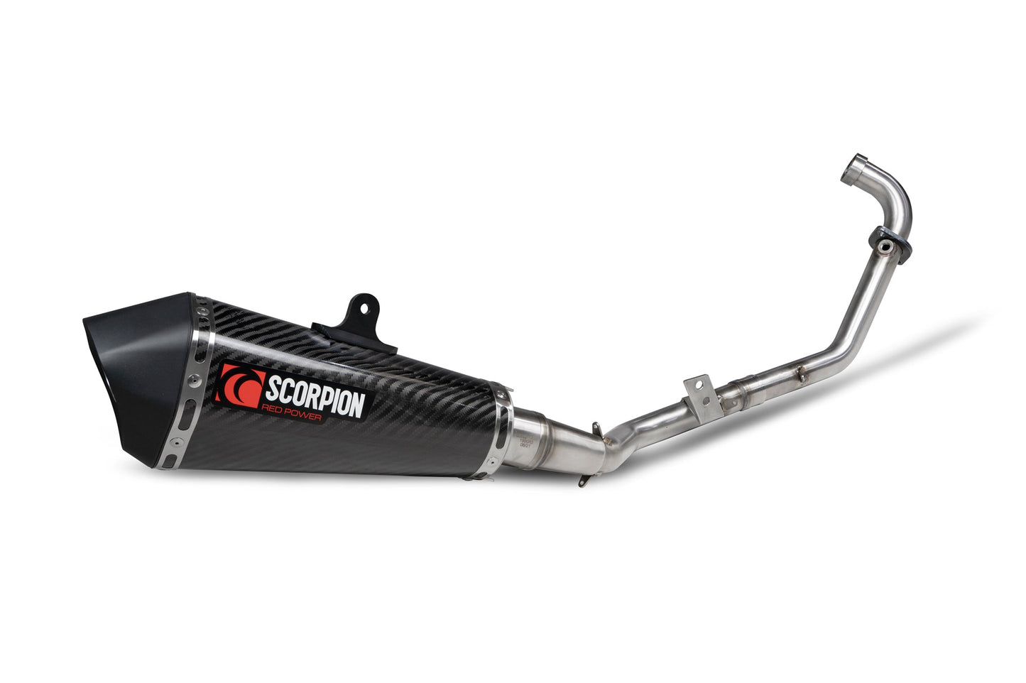 Keeway RKF 125 Euro 4 model Serket Taper Full System - Carbon Fibre Sleeve - Scorpion Exhaust