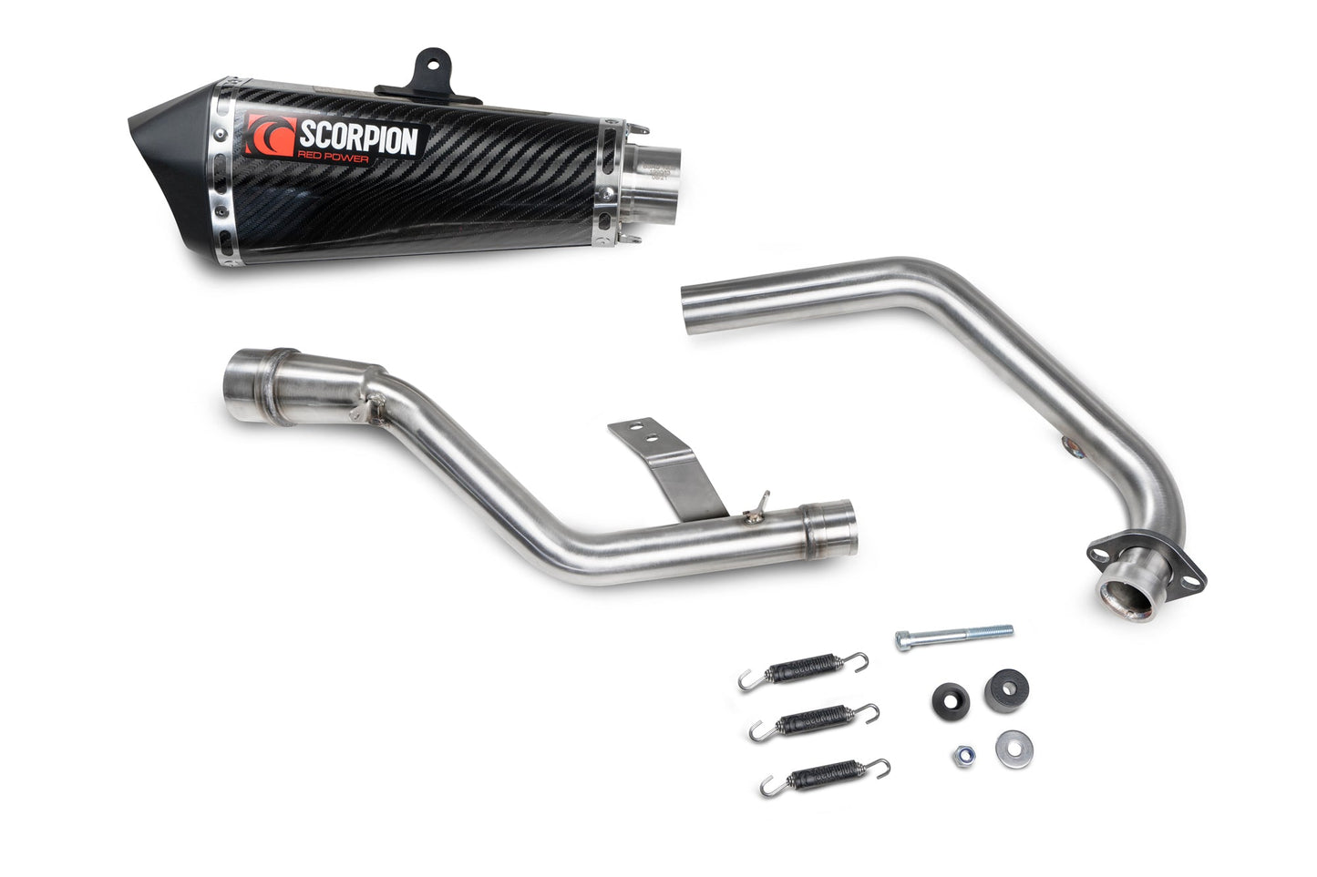Keeway RKF 125 Euro 4 model Serket Taper Full System - Carbon Fibre Sleeve - Scorpion Exhaust