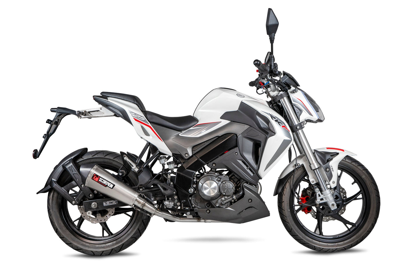 Keeway RKF 125 Euro 4 model Serket Taper Full System - Titanium Sleeve - Scorpion Exhaust