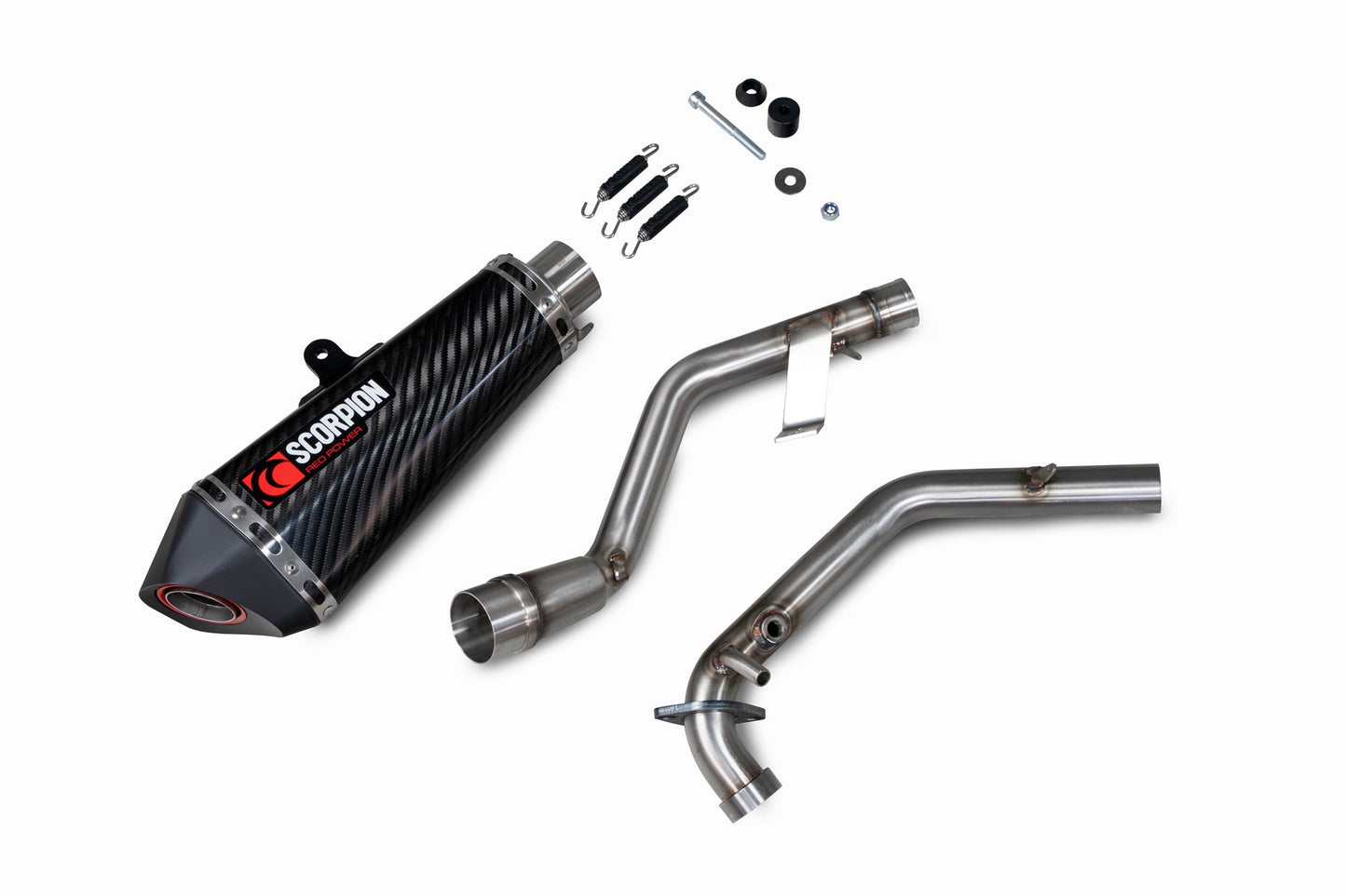 Keeway RKF 125 Euro 5 model Serket Taper Full System - Carbon Fibre Sleeve - Scorpion Exhaust