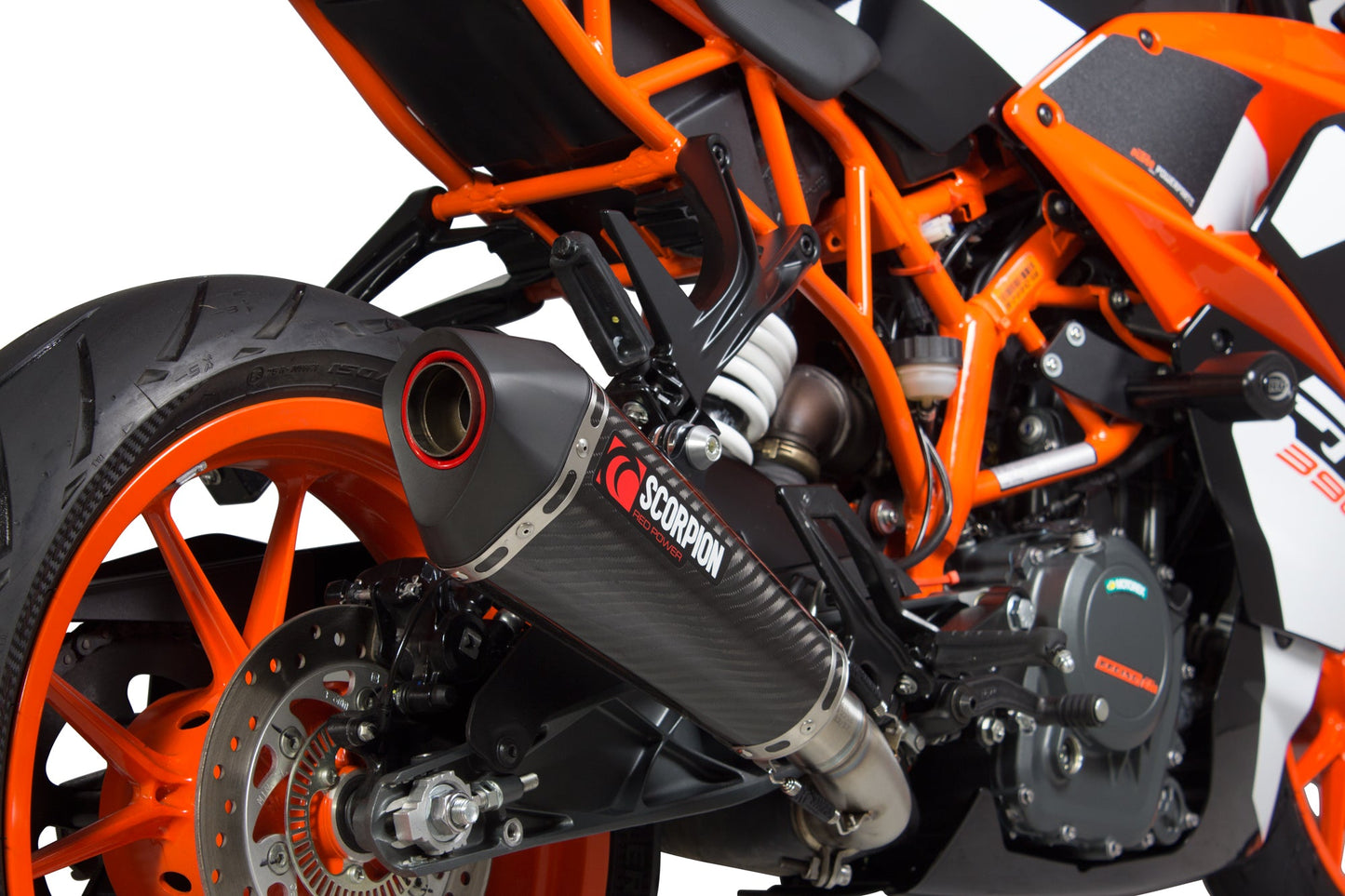 KTMRC390 Serket Taper Slip-on - Carbon Fibre Sleeve - Scorpion Exhaust