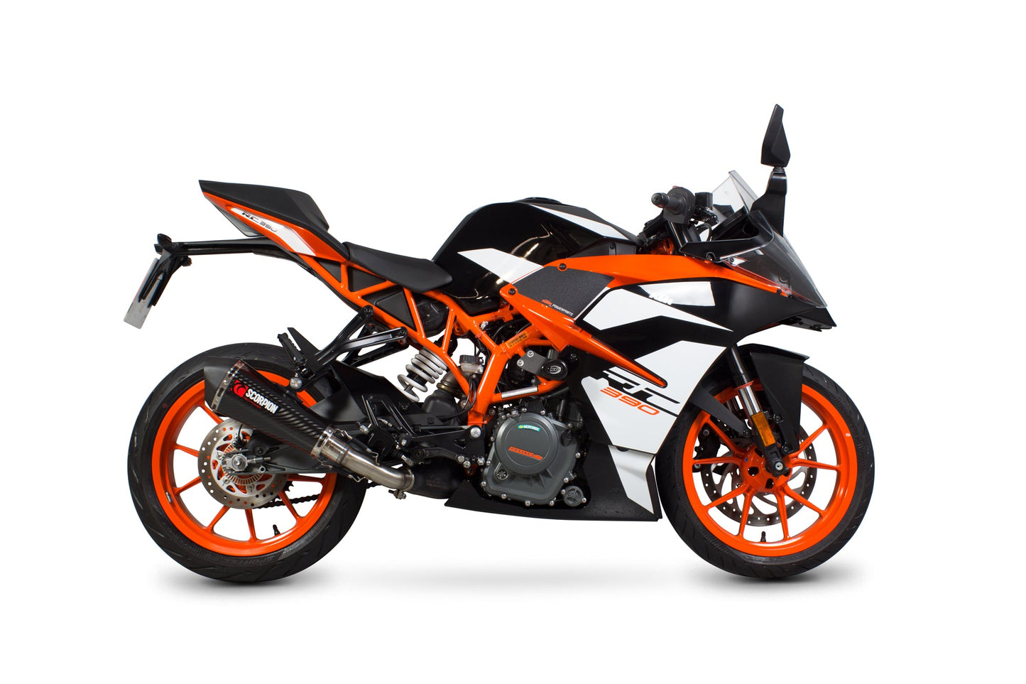 KTMRC390 Serket Taper Slip-on - Carbon Fibre Sleeve - Scorpion Exhaust