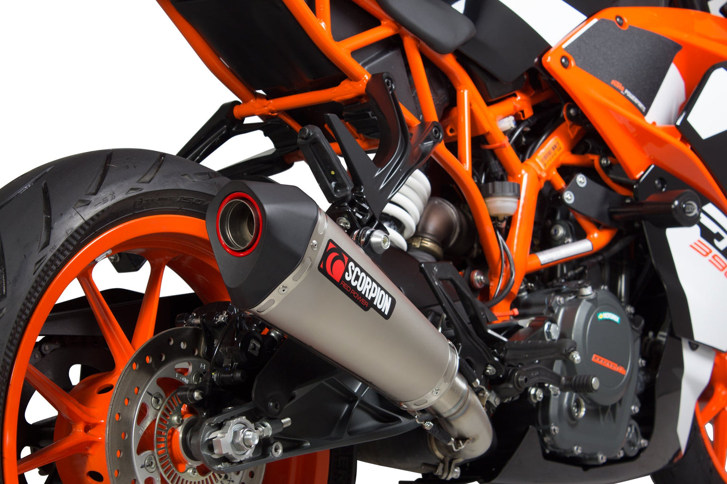KTMRC390 Serket Taper Slip-on - Titanium Sleeve - Scorpion Exhaust