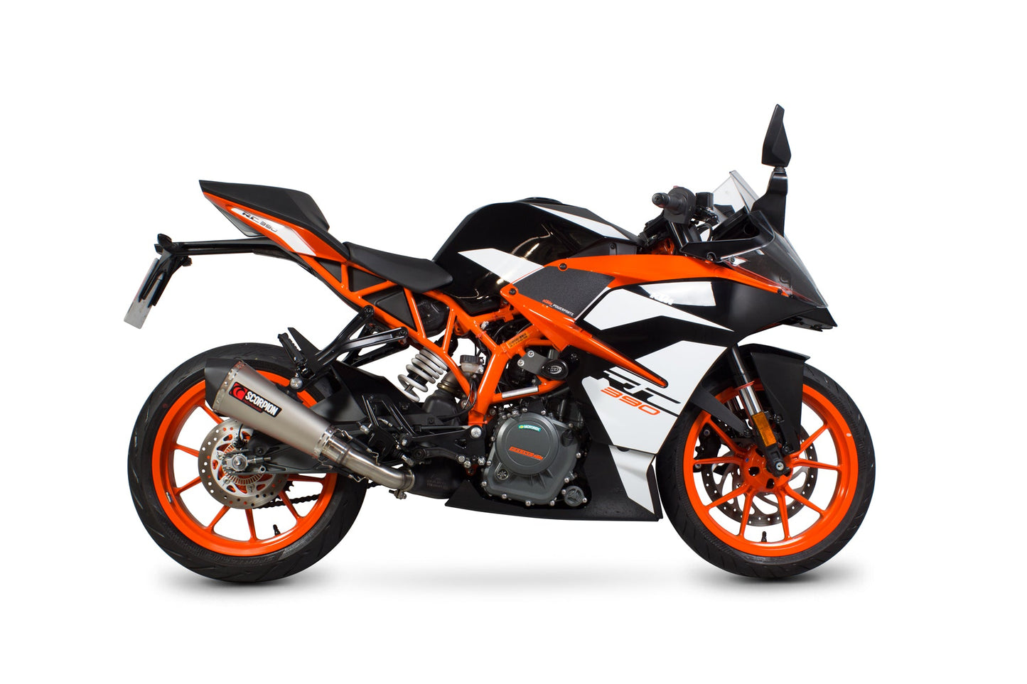 KTMRC390 Serket Taper Slip-on - Titanium Sleeve - Scorpion Exhaust