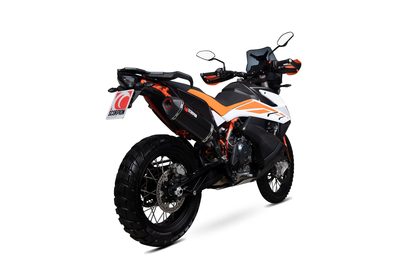 KTM Adventure 790 / Adventure 790 R Serket Parallel Slip-on - Black Ceramic Coated Sleeve - Scorpion Exhaust